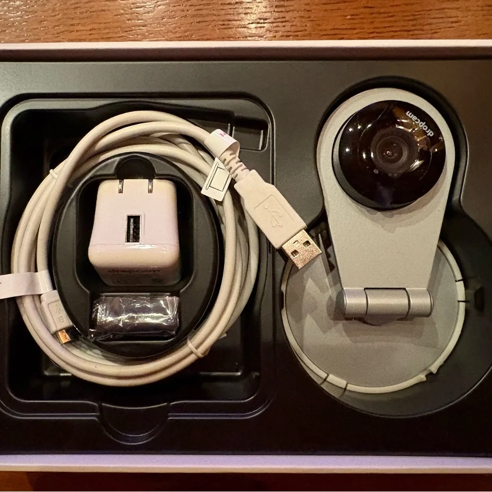 HD Wi-Fi Video Monitoring Camera - Silver and Black